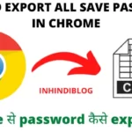 How to export all saved passwords in chrome