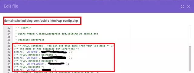 Editing wp-config.php
